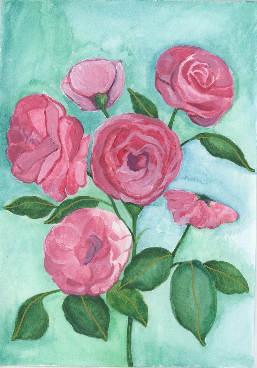 Pink Roses, 2017 by Elizabeth Rider