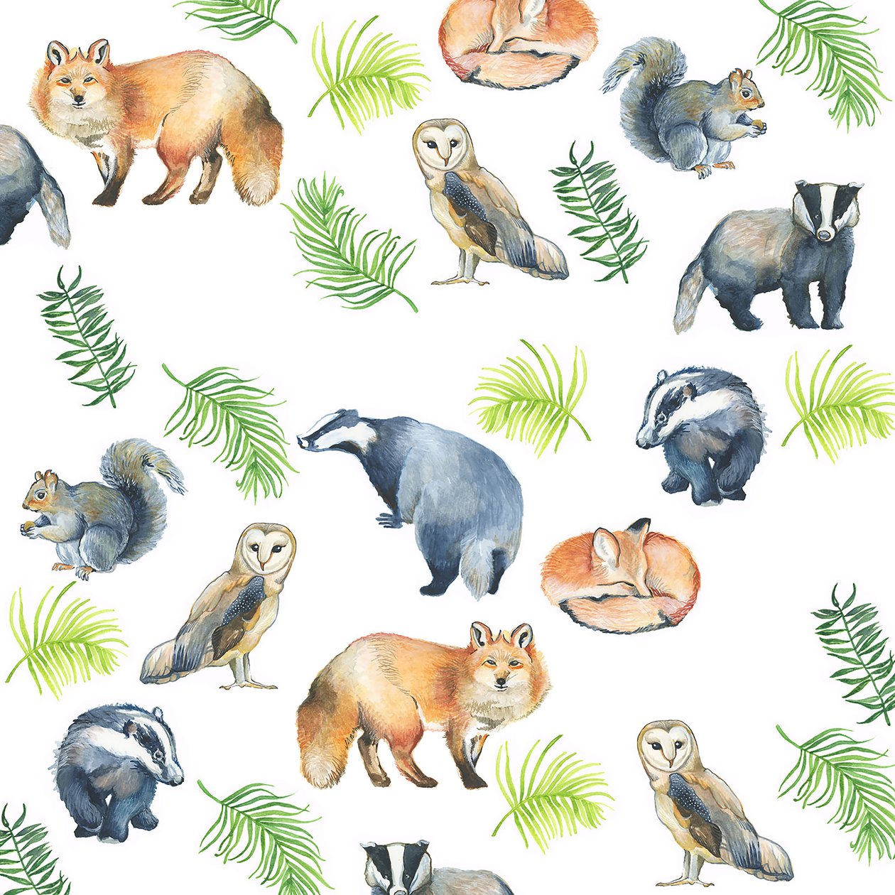 Woodland Animals by Elizabeth Rider