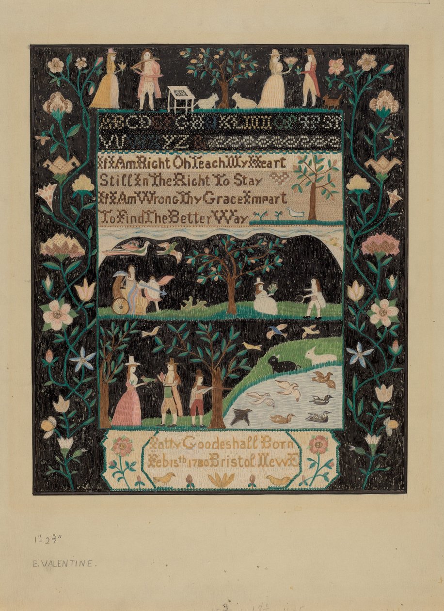 Sampler by Elizabeth Valentine