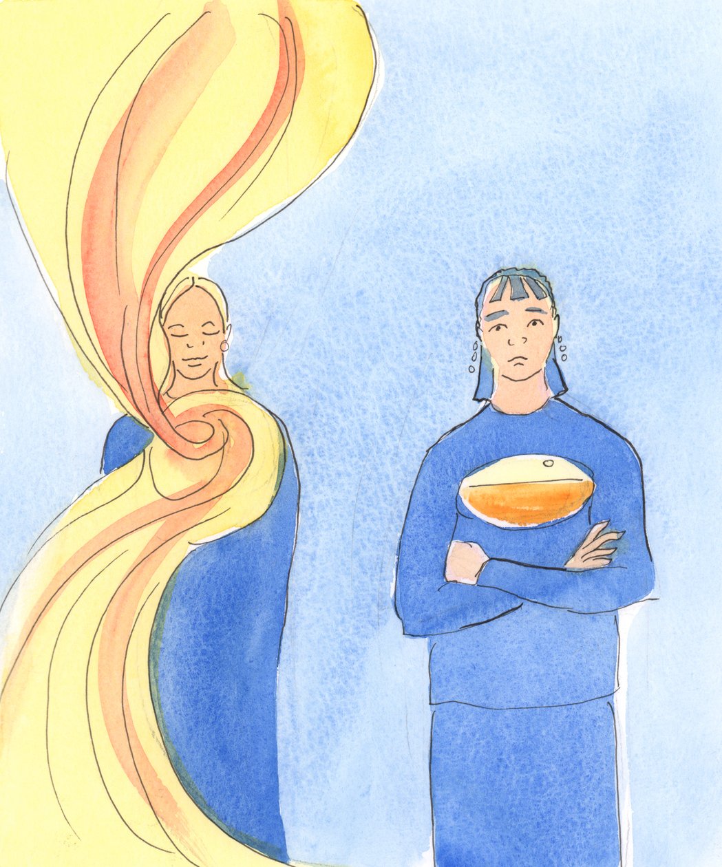 A person who approaches God in prayer with an open heart, accepting God