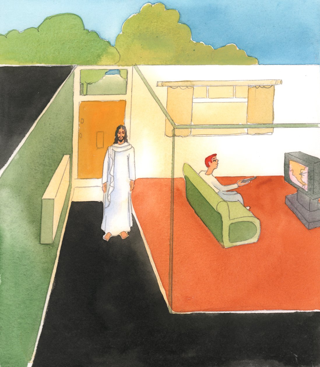 A person who receives Jesus Christ in Holy Communion but scarcely talks to Him is like a man who leaves a visitor in the hall-way by Elizabeth Wang