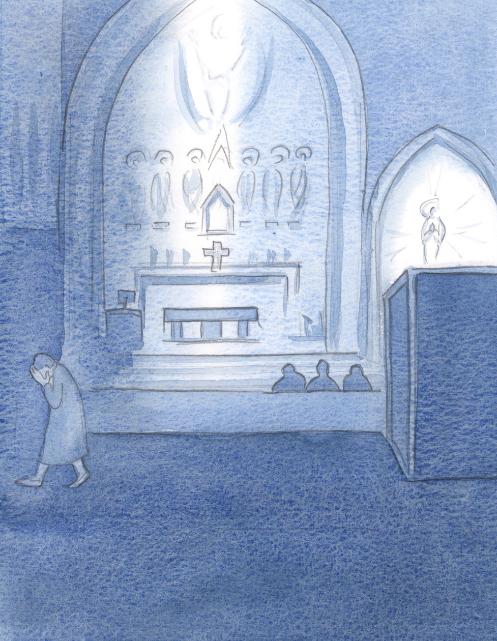After pacing up and down, I accepted the grace to make Confession by Elizabeth Wang