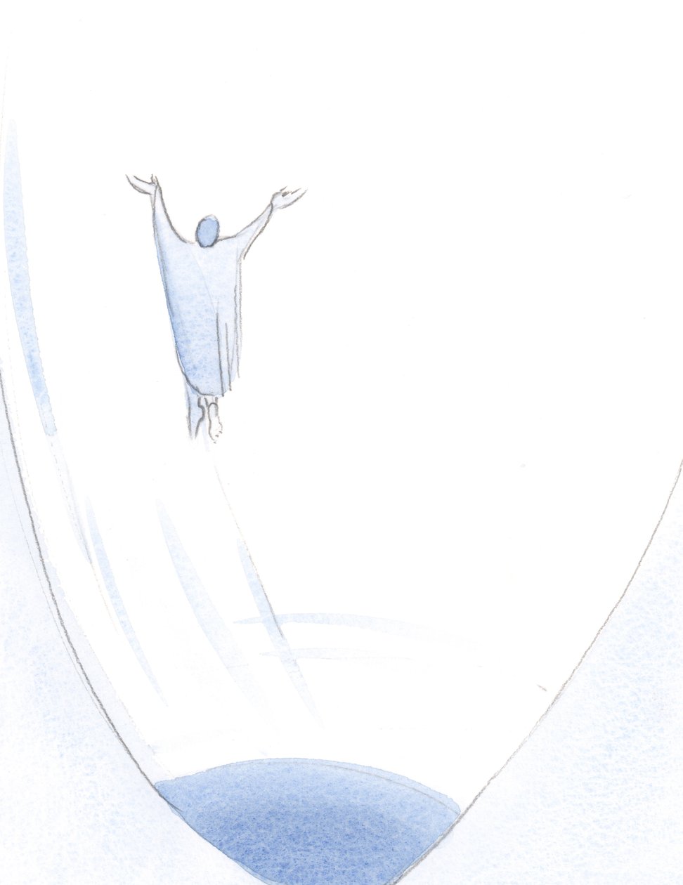 At a word of confession and contrition, the soul soars into the heart of God, freed from its chains of sin or silliness by Elizabeth Wang
