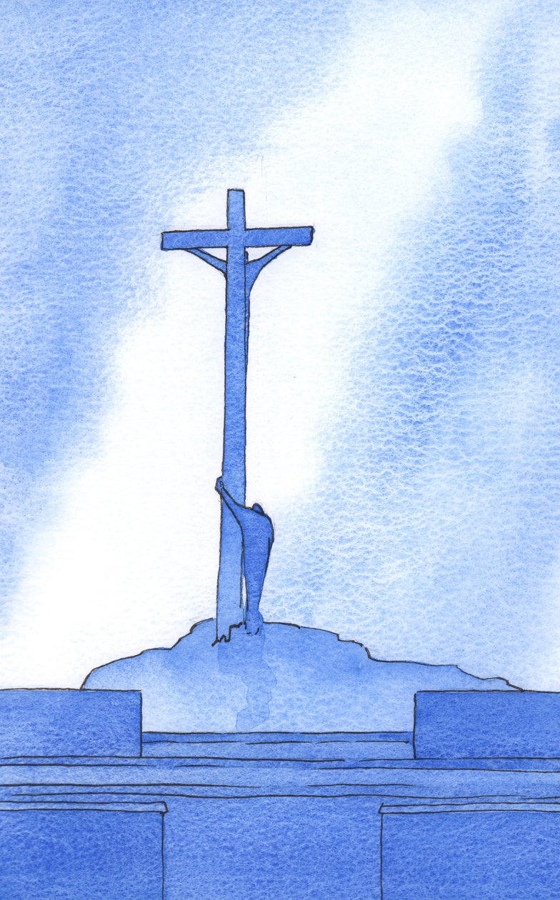 At every Mass we stand beside Christ crucified for our salvation, 2002 by Elizabeth Wang