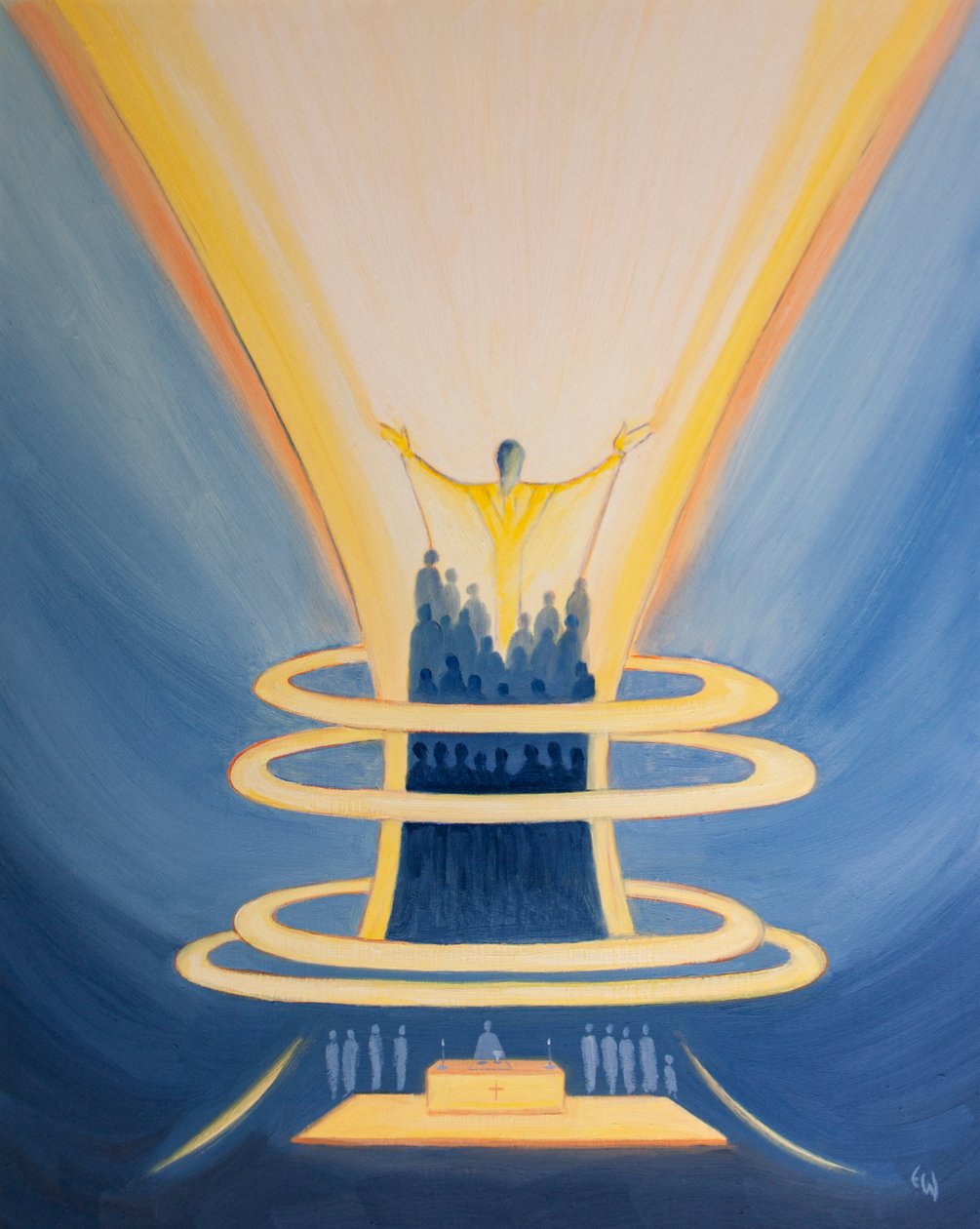 At the Mass the Holy Spirit Binds Us Together with Christ Like Corn Bound into a Single Sheaf by Elizabeth Wang