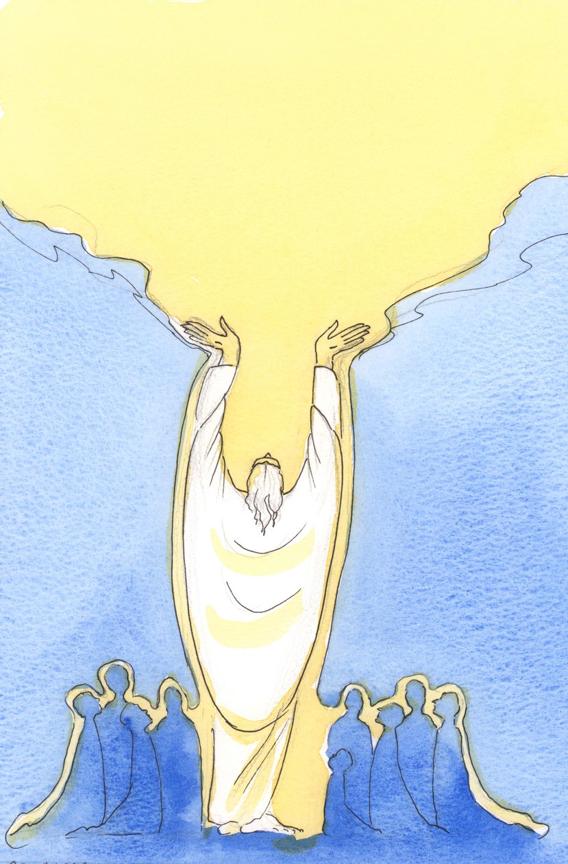 Because Jesus Christ is God as well as man, and Present amongst us at Mass by Elizabeth Wang