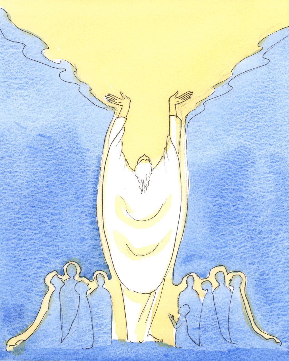 Because Jesus Christ is God as well as man, and Present amongst us at Mass by Elizabeth Wang