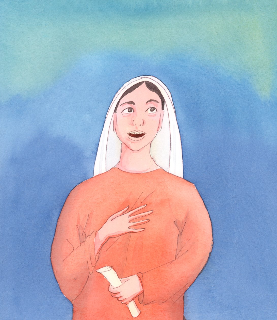 The Blessed Virgin Mary knew when her Son rose from the dead by Elizabeth Wang