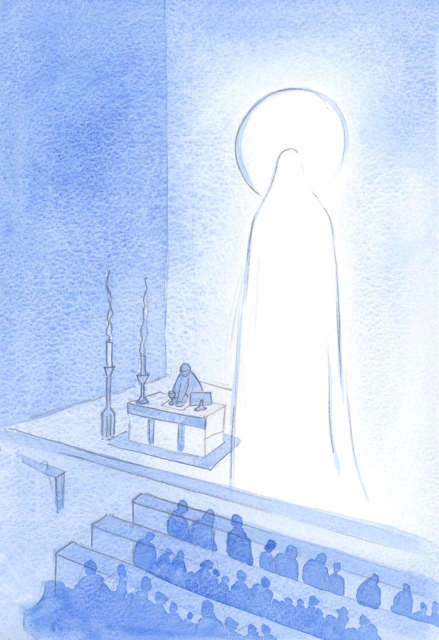 Christ and His Holy Mother are alive, in Heaven now, glorious. To be thus glorified is to be majestic, and perfect in every way by Elizabeth Wang