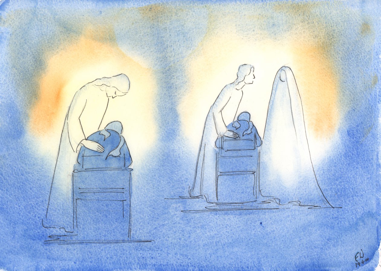 Christ and His mother are pleased whenever we turn to them with the simplicity and trust of a child by Elizabeth Wang