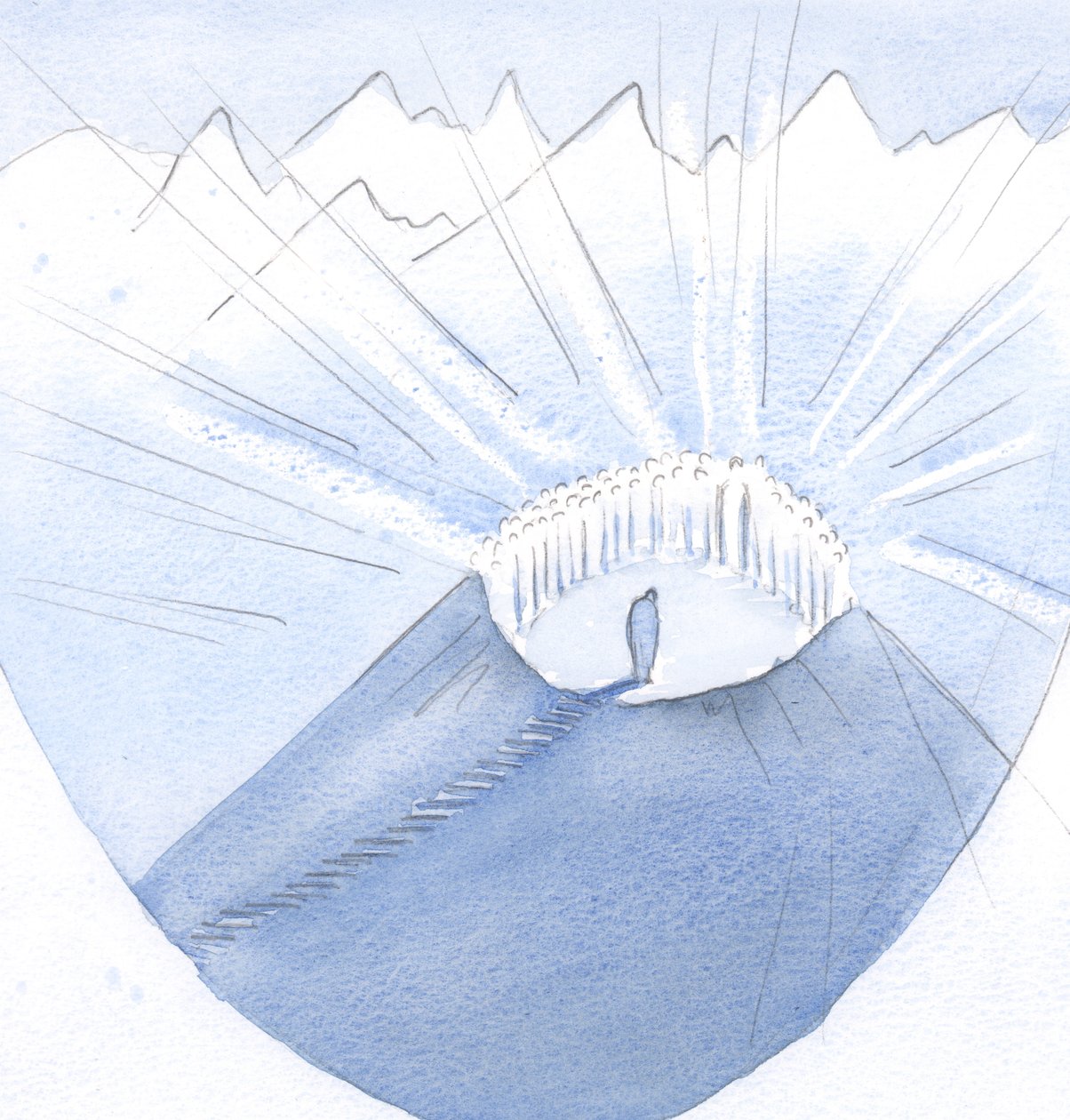 Christ brought my soul to a mountain-top and to His Holy Company; how many compromises and failings had lengthened my journey. by Elizabeth Wang