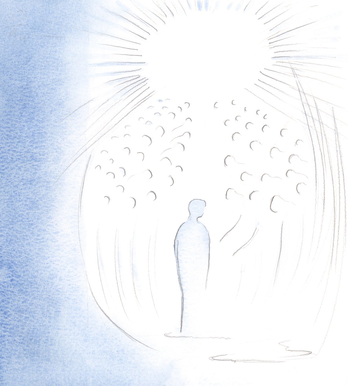 Christ came to my soul in glory, with the dear holy ones who live in His Presence by Elizabeth Wang