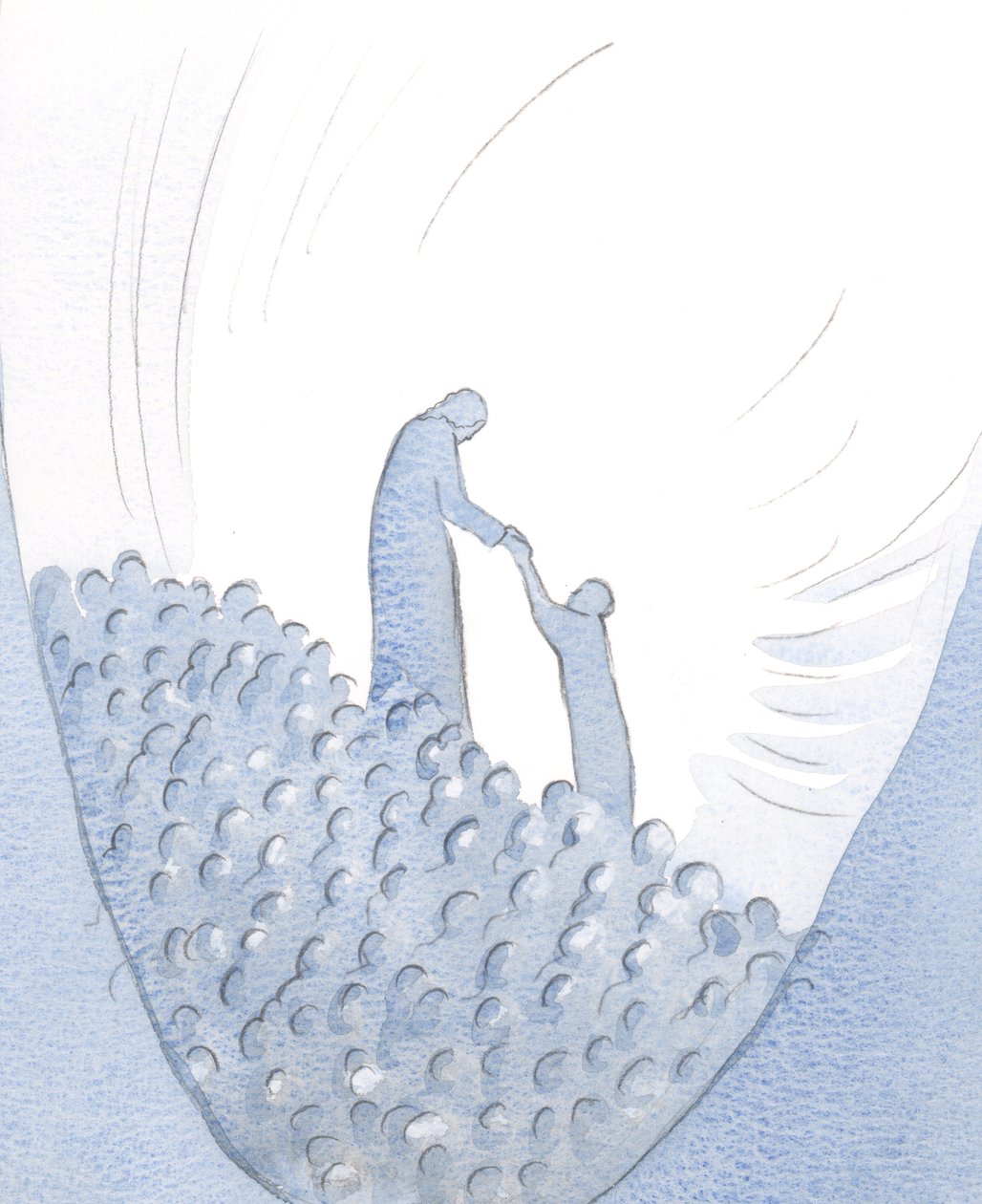 Christ lifted me up, to join in His offering of praise before the Father by Elizabeth Wang