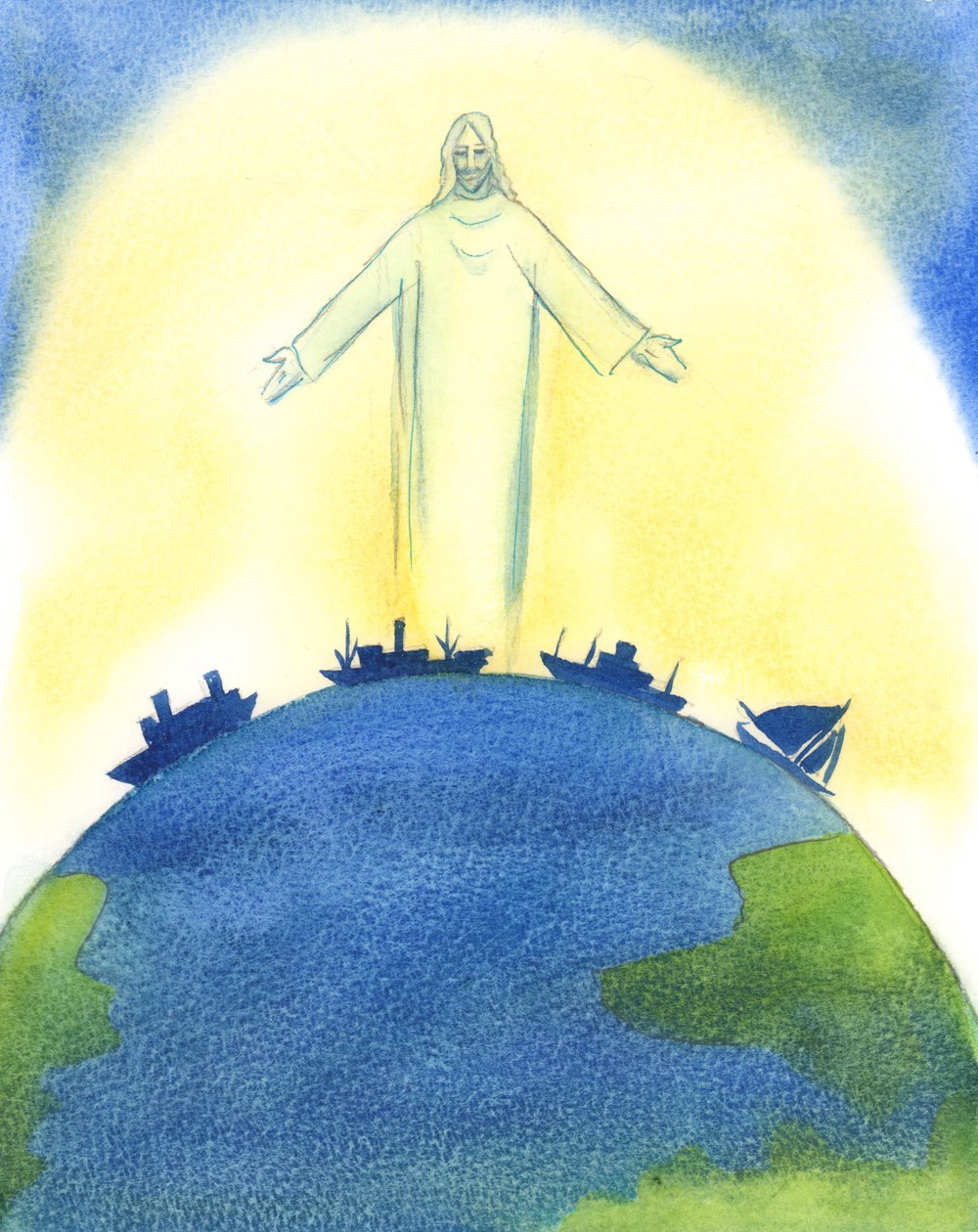 Christ our God was truly at work in the Creation of the Universe, with the Father and the Holy Spirit by Elizabeth Wang