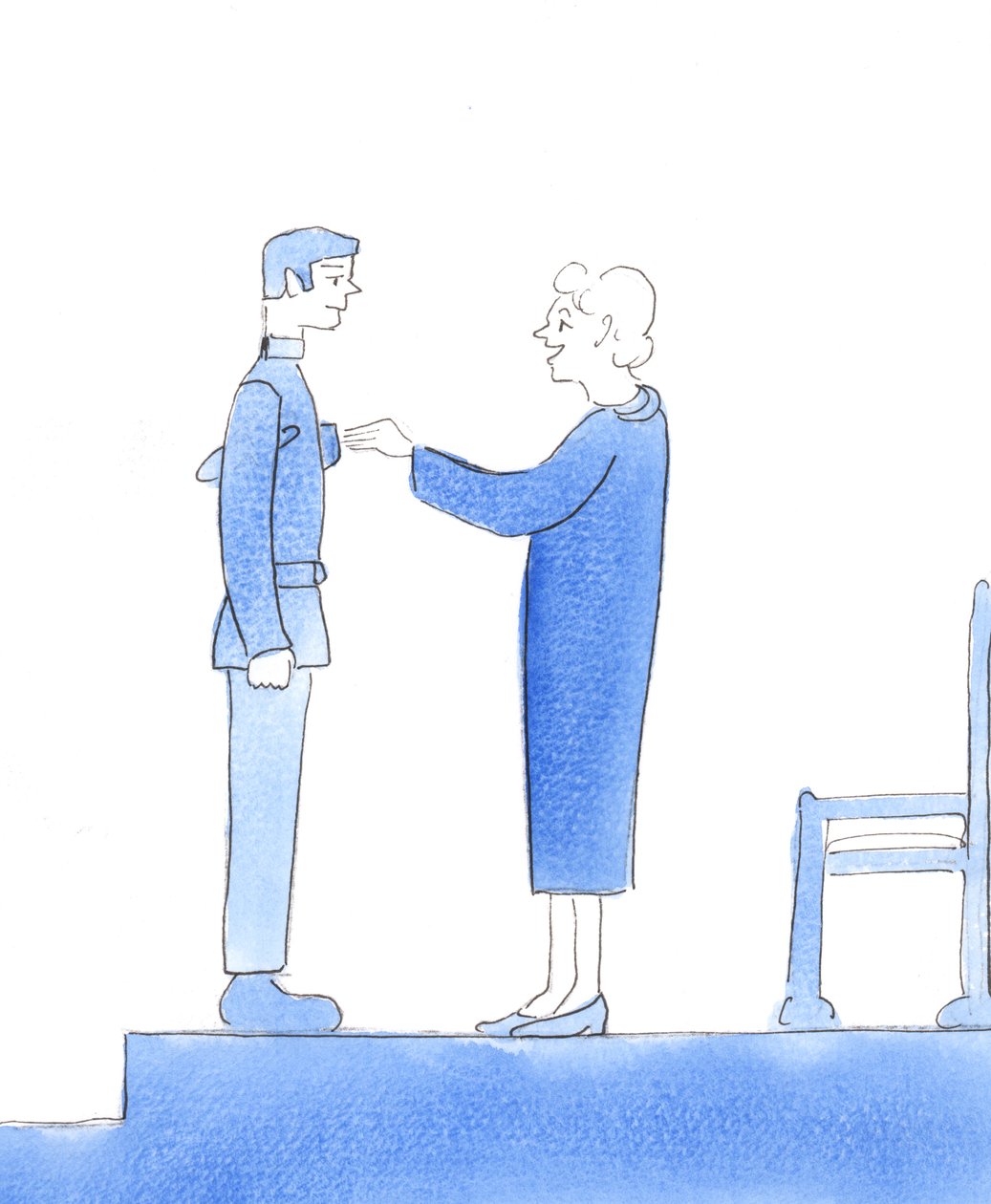 Christians who serve Christ so well that they go straight to Heaven when they die are like those brave soldiers who have been so heroic that their courage is recognised by the Queen by Elizabeth Wang
