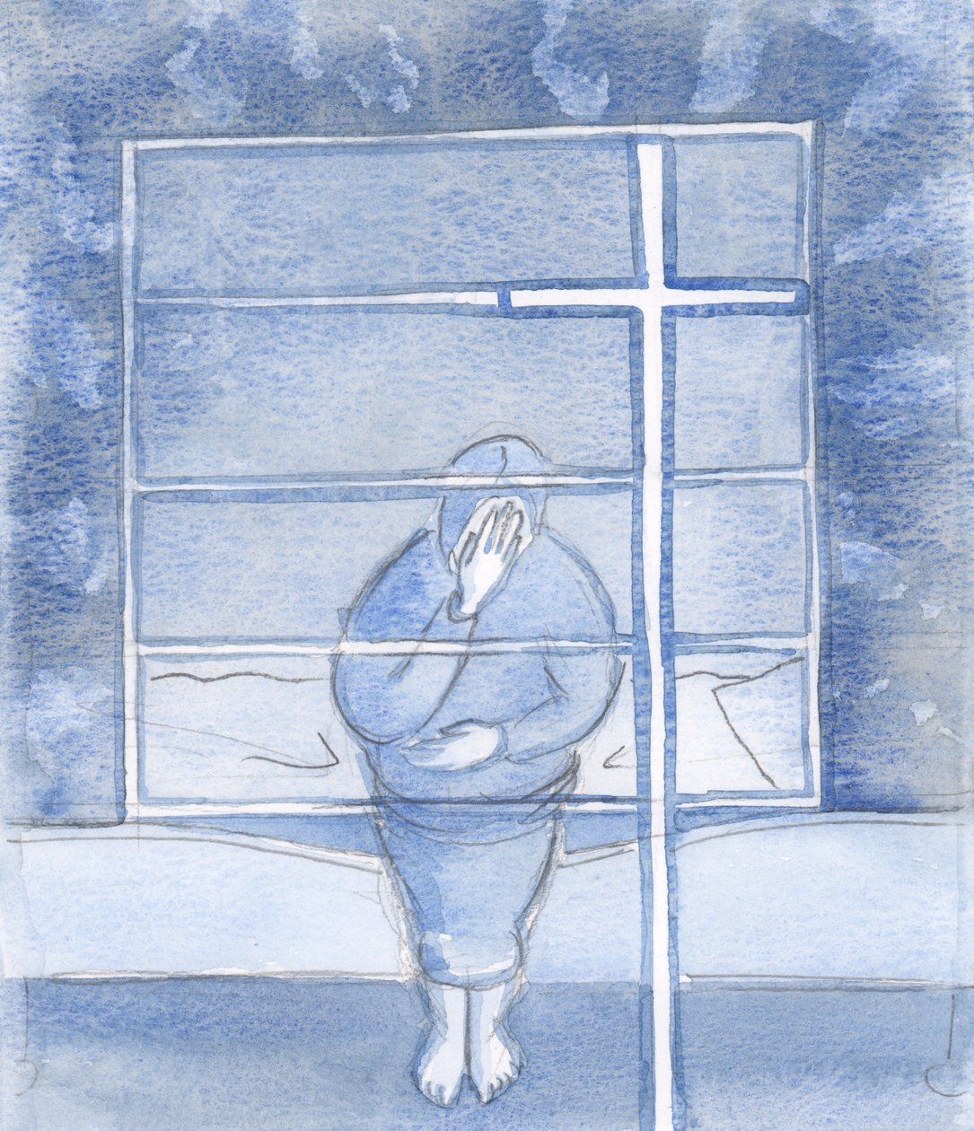 God wraps us in the sweetness and strength of His grace by means of the Holy Sign of the Cross by Elizabeth Wang