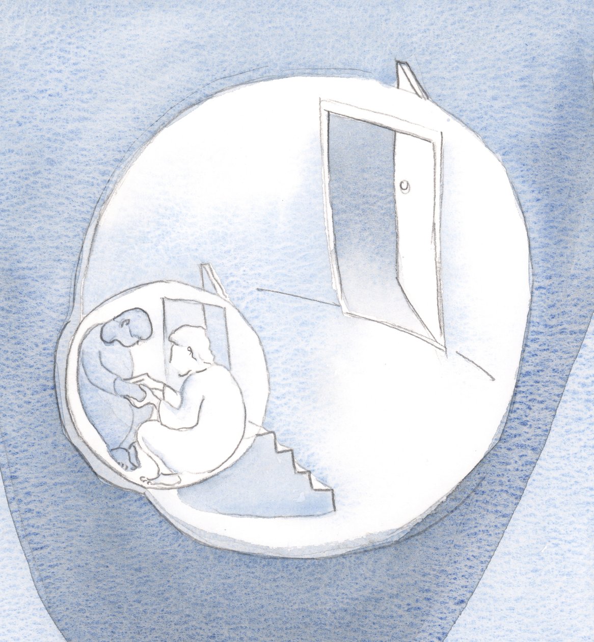 He climbed into the innermost room of my heart, to sit silently in companionship, holding my hand. by Elizabeth Wang