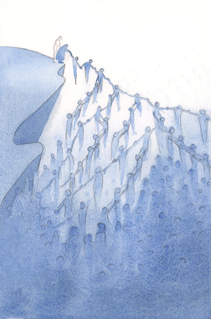 He showed me how one simple prayer of ours can unite Him to others. He touches them by His grace, and so helps all their loved ones. by Elizabeth Wang