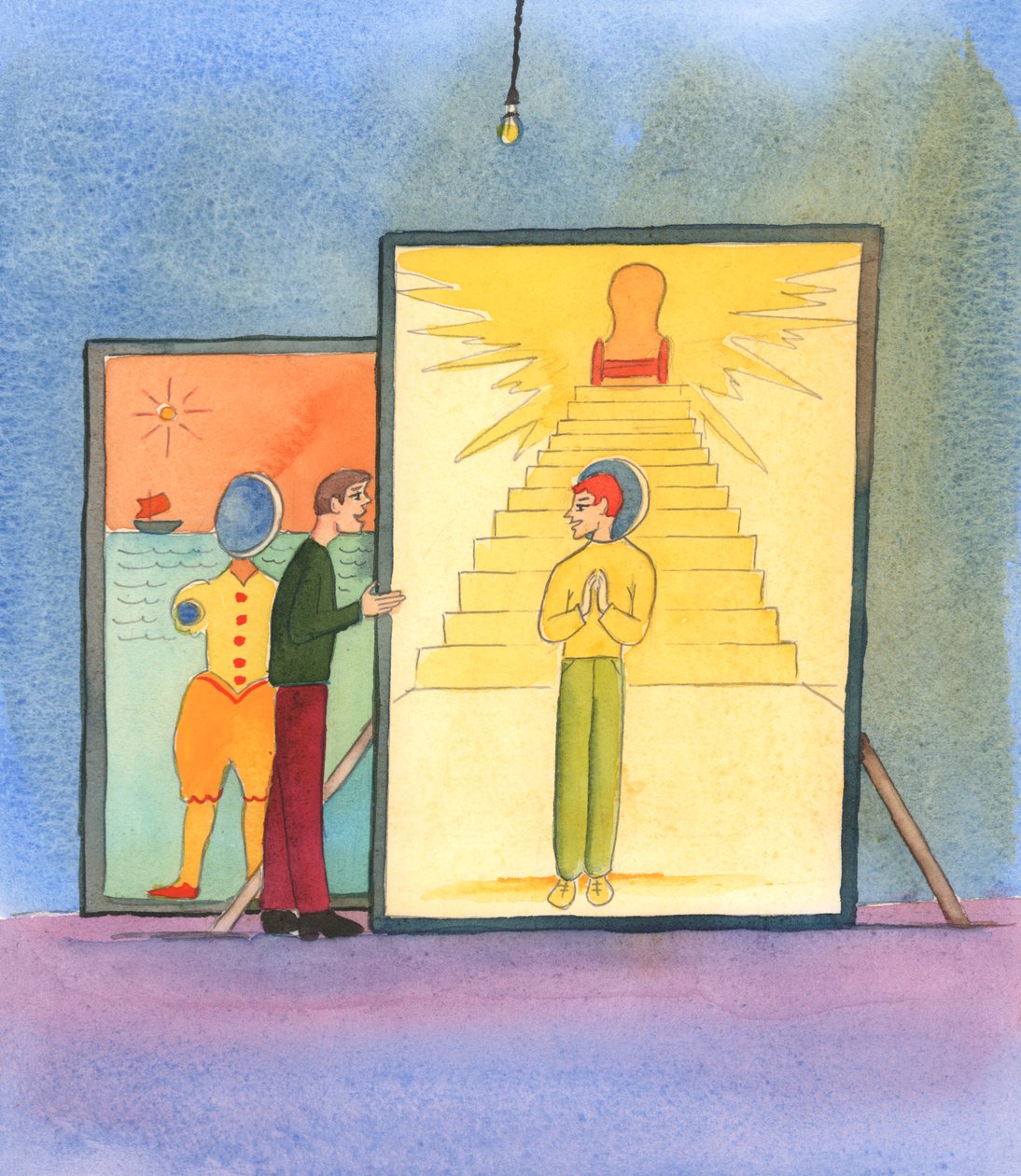 If we want to help ourselves to think about our readiness for Heaven, we can do as Christ asks, and picture ourselves as standing at the foot of the steps which lead to the Father