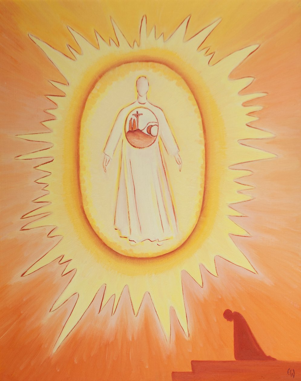 In turning to the Risen Christ who is with the Father in Heaven, I find in Christ all the saving events of His life which are the reason for my hope by Elizabeth Wang