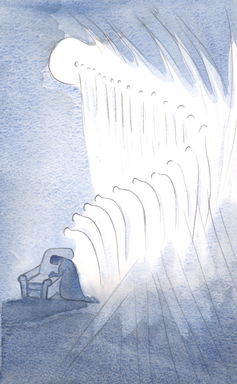 My Guardian Angel, and many others, bowed in reverent prayer at the words: Glory be to the Father by Elizabeth Wang