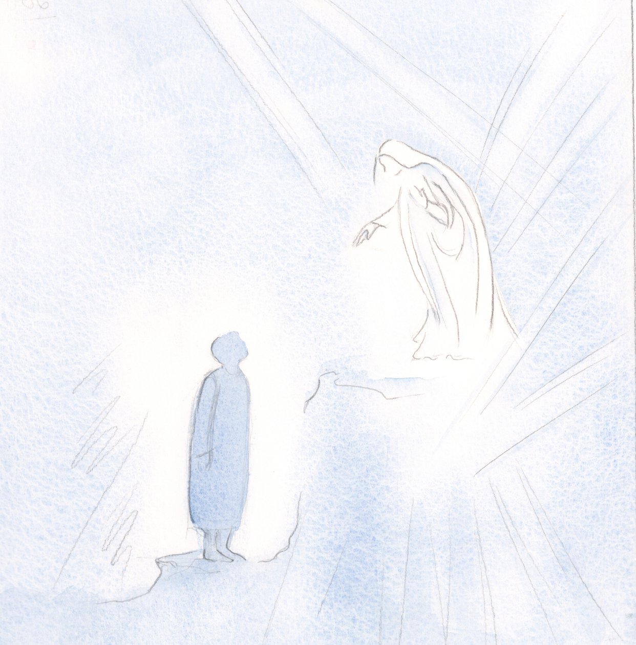 Our Blessed Lady is far above us in grace and holiness, but we must not be afraid to approach Her. by Elizabeth Wang