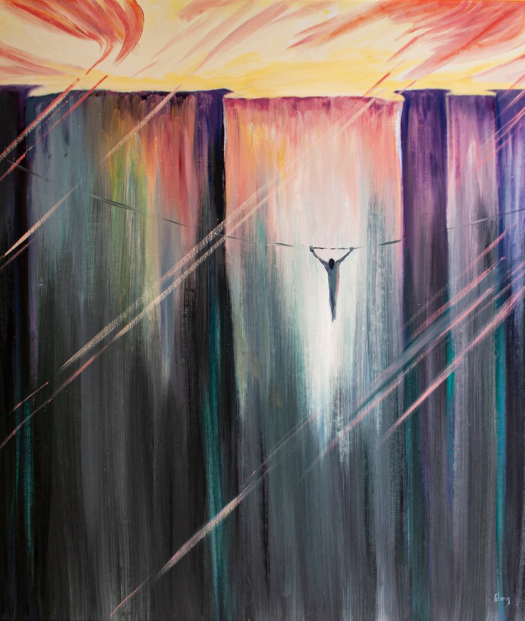 Over the abyss of spiritual darkness, our faith in Christ allows us to cling to a thread of hope by Elizabeth Wang