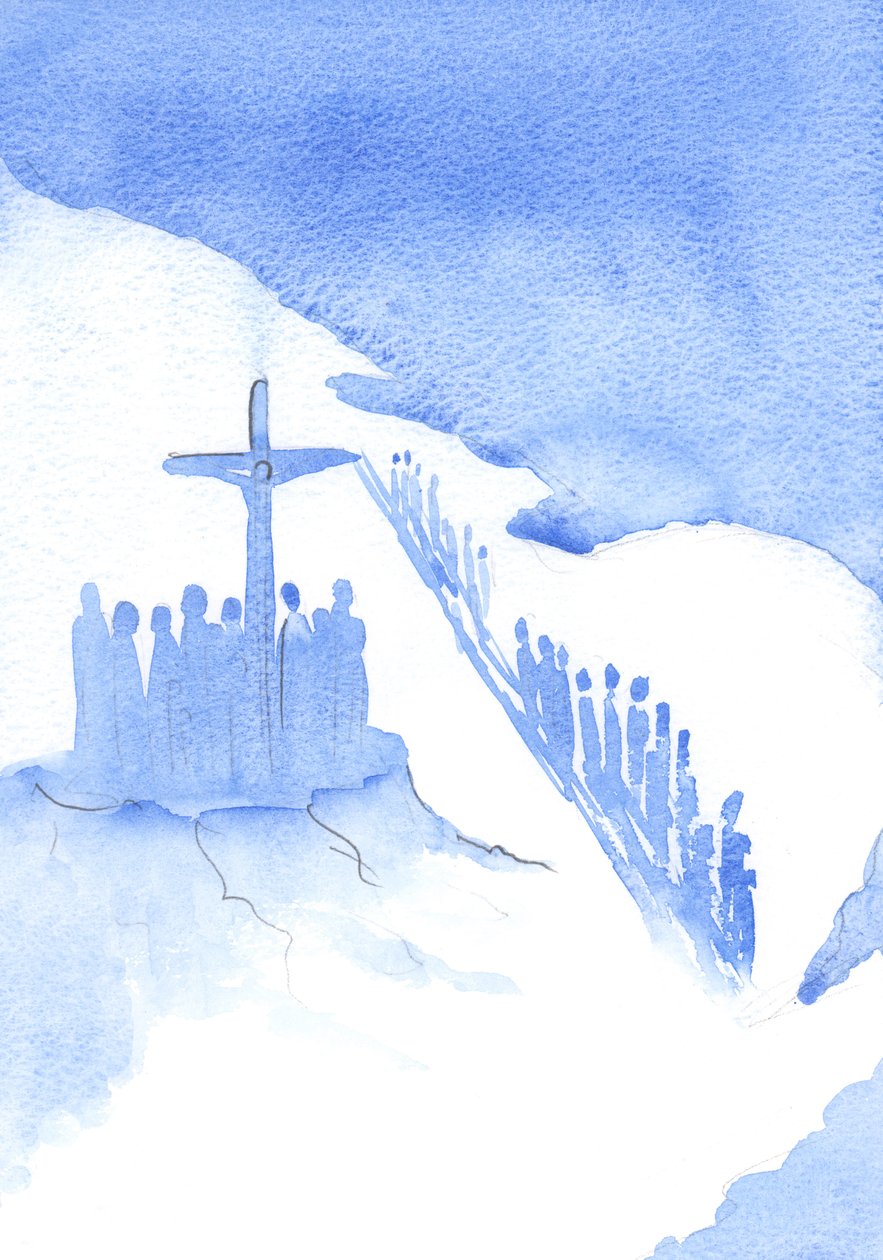 Some turn their backs and ignore the work which Christ does for their salvation; they demonstrate their indifference to His Sacrifice by Elizabeth Wang