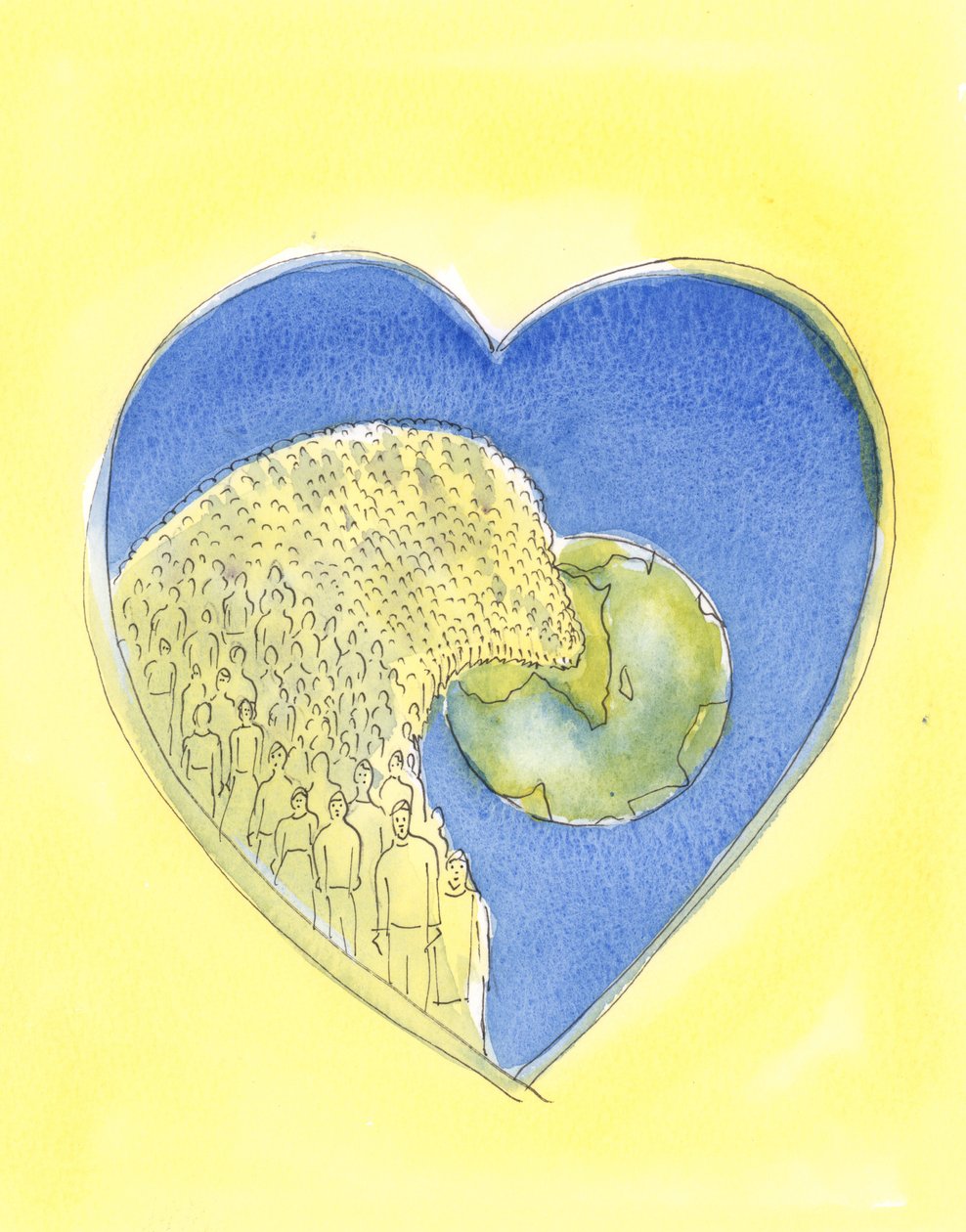 The Heart of Jesus Christ our Saviour is so vast that it contains the whole universe, our world, and everyone on it by Elizabeth Wang