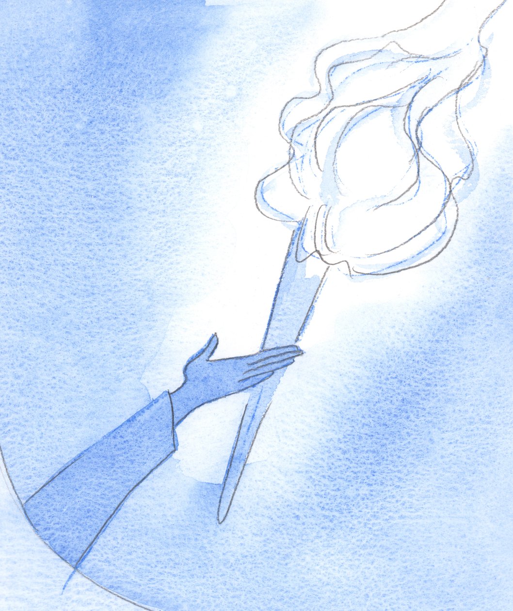 The Holy Spirit can help us in our weakness. Our sincere prayer calls down, it seems, a blazing torch to lighten our way by Elizabeth Wang