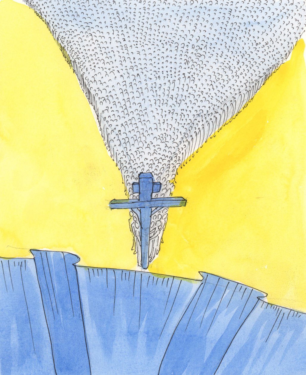 The Lord showed me the Cross at the bottom of a steep slope by Elizabeth Wang