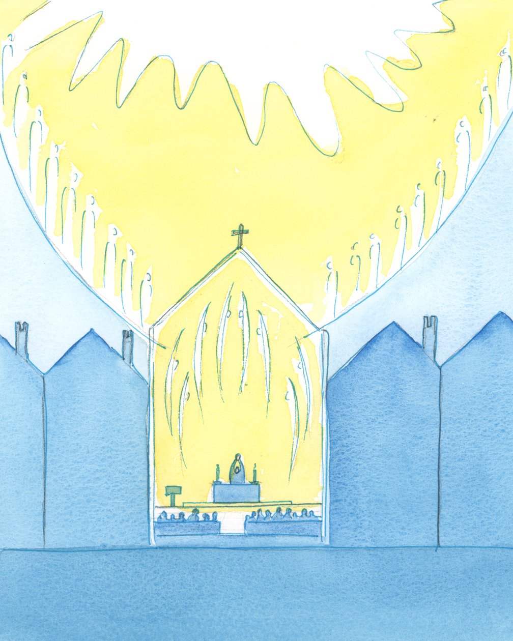 The Saints and Angels are honoured when we show reverence towards them. All together, we offer praise and reverence with one voice to God on high by Elizabeth Wang
