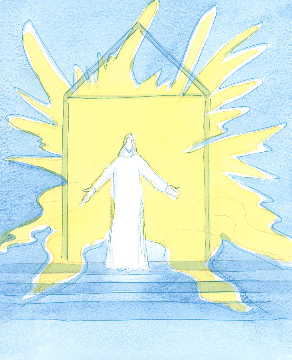 We can meet Christ at the tabernacle. It is as though the light of Heaven shines behind Him, as He listens to us, and pours out His graces upon us by Elizabeth Wang