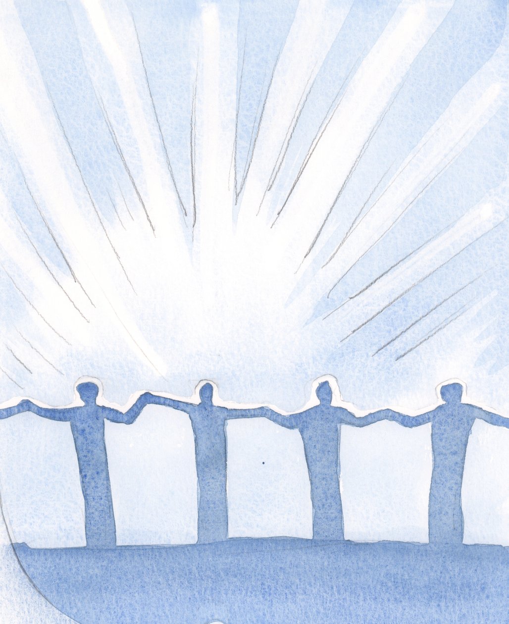 We Have Only to Stand Here at Mass, to Ask, to Receive and to Accept All the Blessings Christ Offers - United with Him by Elizabeth Wang