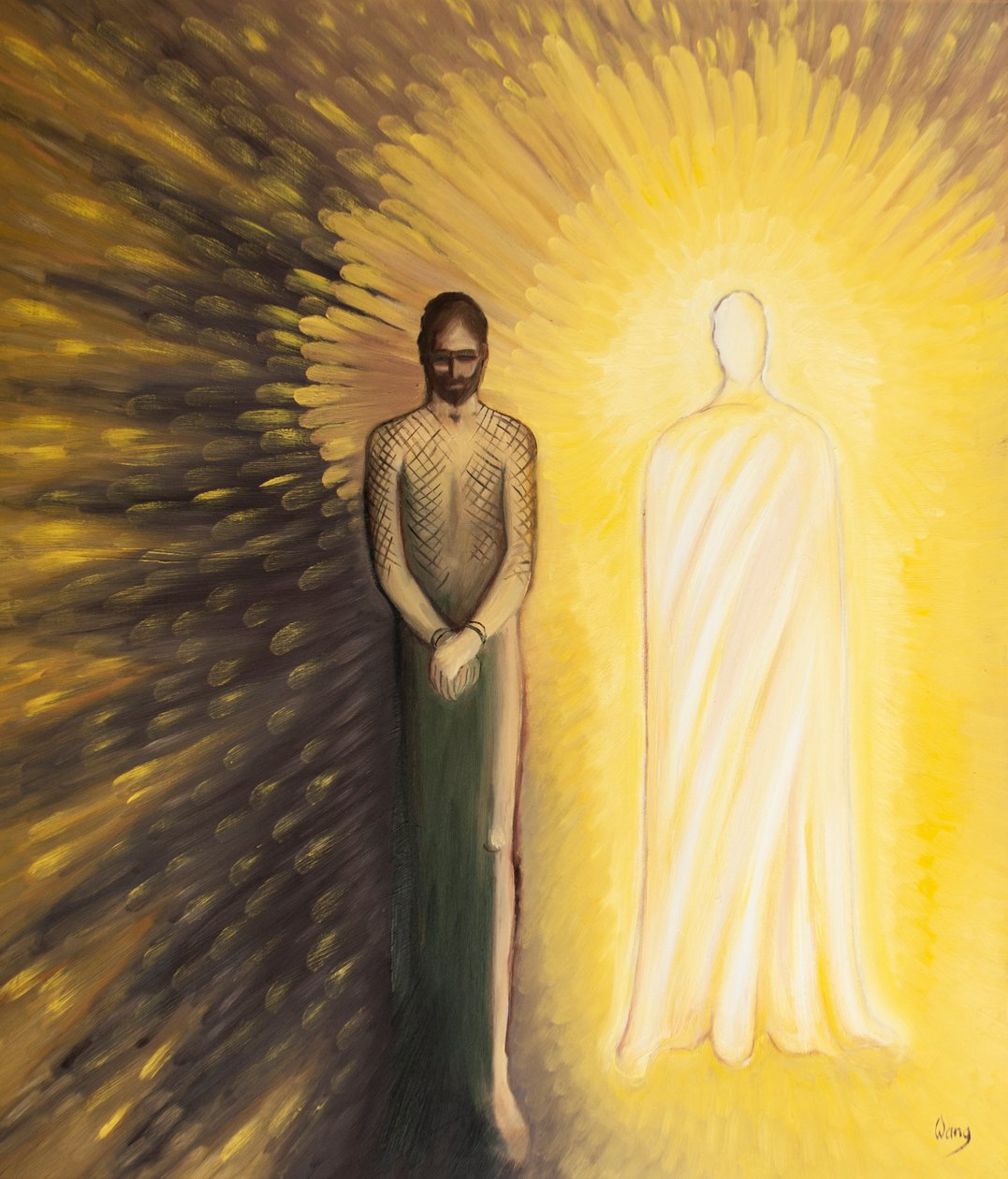 We should keep in mind two images of Christ: of Christ wounded, and Christ triumphant by Elizabeth Wang