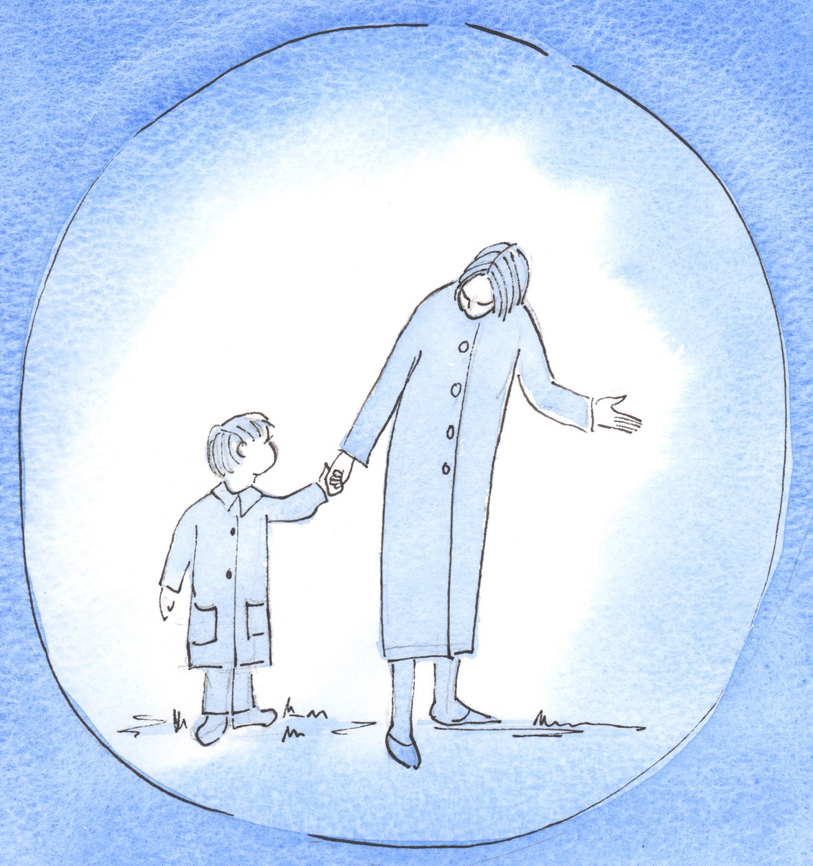 When we guide and help someone in need we can be like a mother who leads, instructs and encourages a little child by Elizabeth Wang