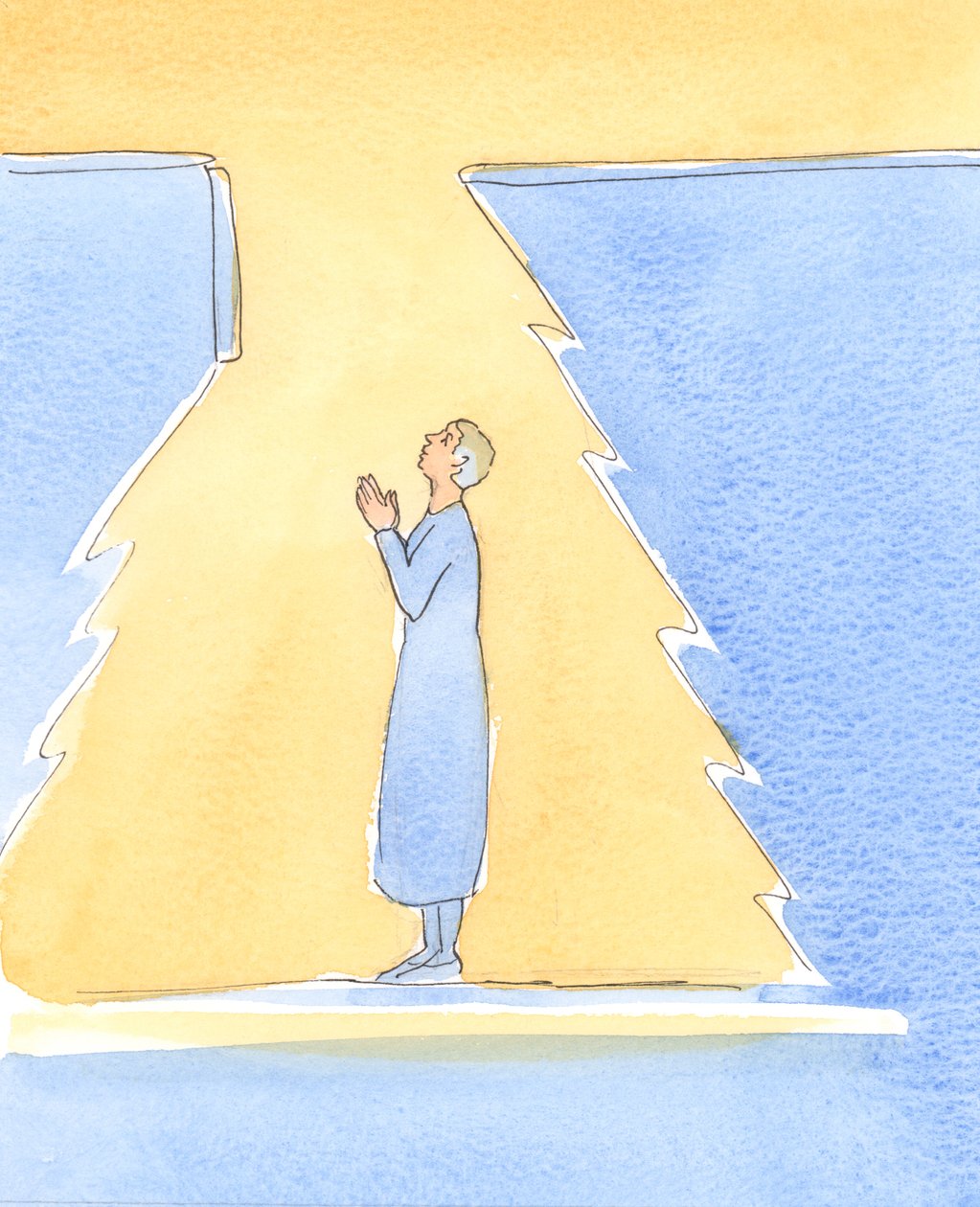 When we sincerely repent of our sins and weaknesses it is as if a trapdoor opens above our head, as Heaven