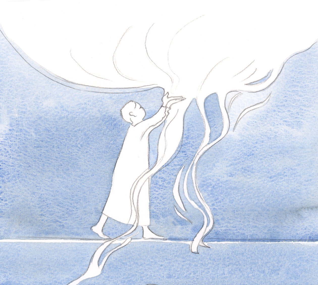 Whenever we pray God pours His grace upon us by Elizabeth Wang