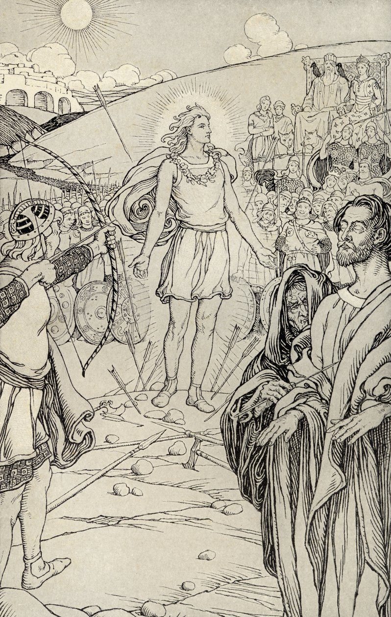 Each Arrow Overshot His Head, illustration from 