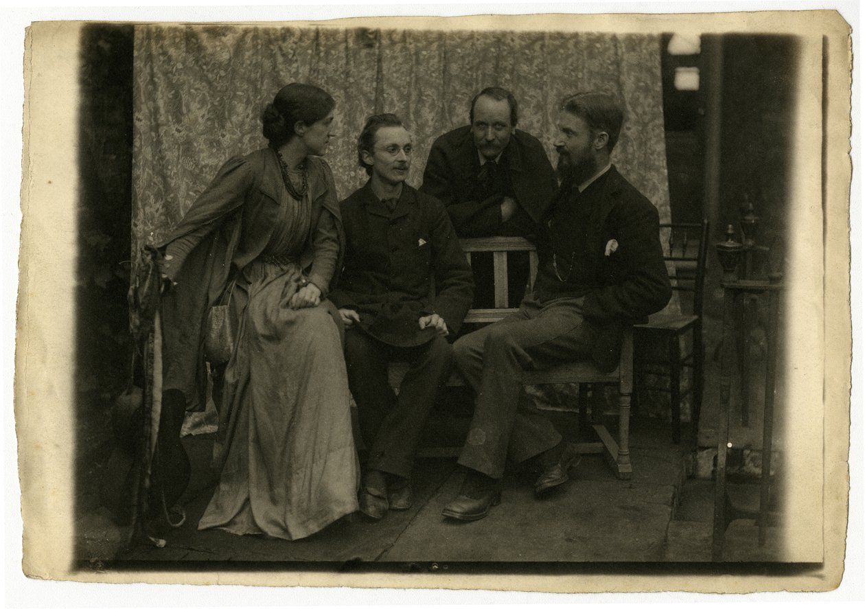 May Morris, H. H. Sparling, Emery Walker and George Bernard Shaw by Emery and Boutall Walter Walker