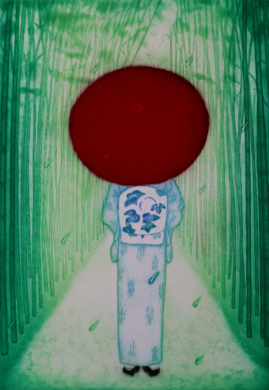 Red Umbrella, 2007 by Emiko Aida