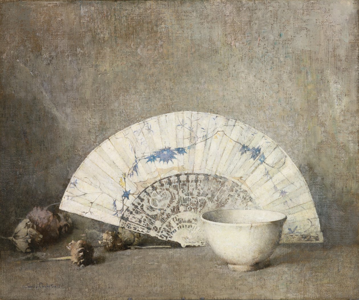 The Fan, c.1919 by Emil Carlsen