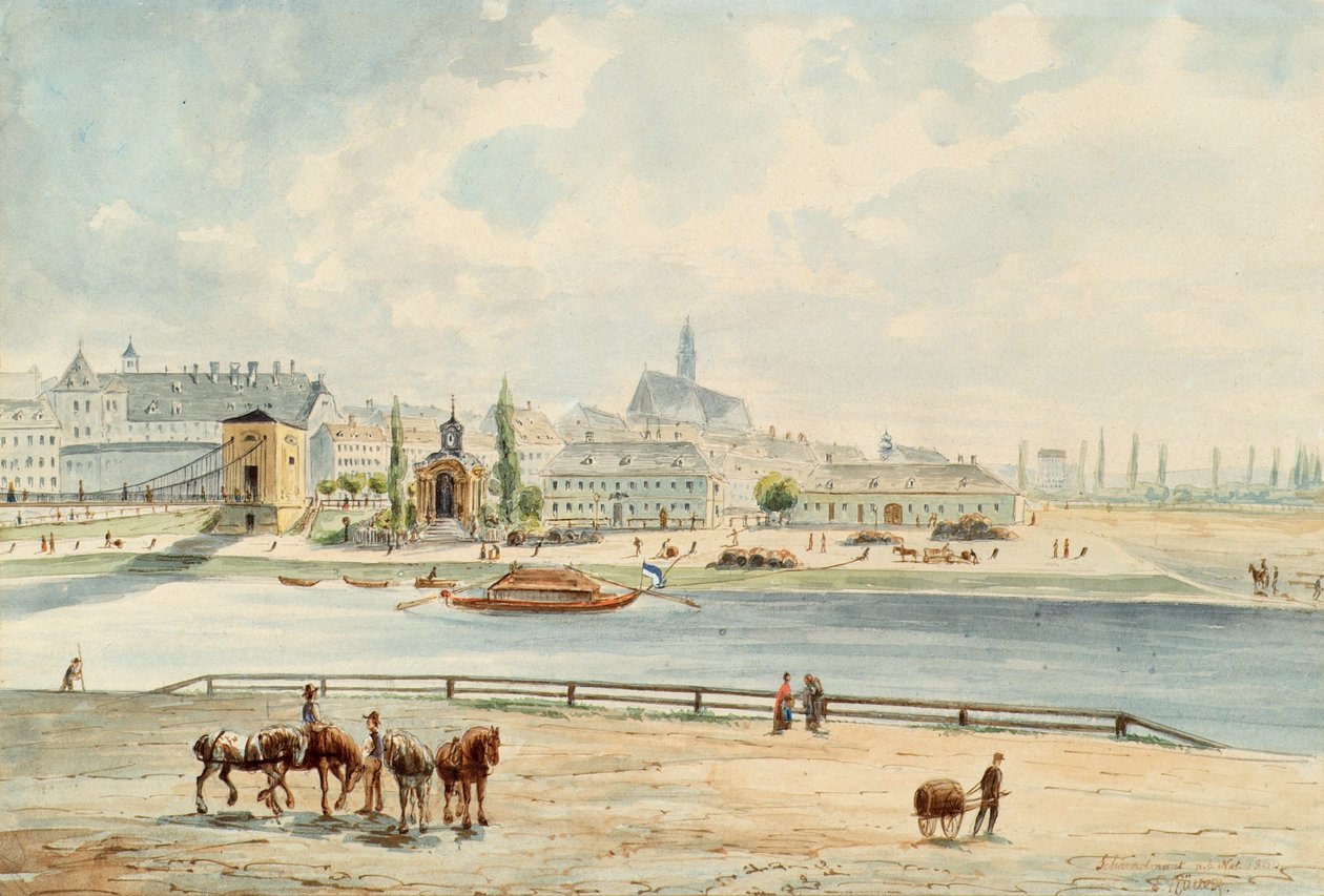 The Schanzel Toll in Vienna by Emil Hütter