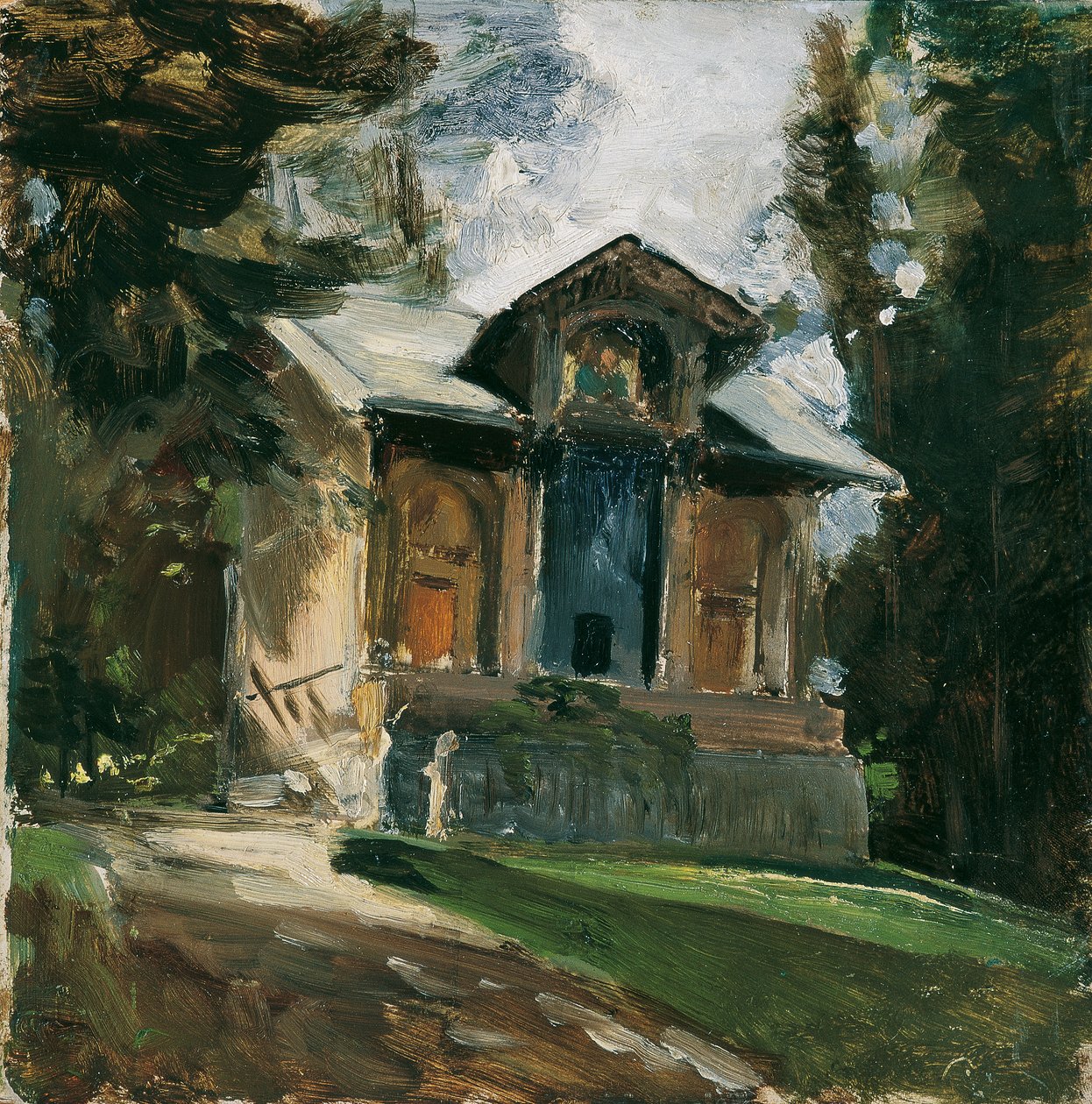 The Studio of the Painter Heinrich von Angeli in Reichenau by Emil Jakob Schindler