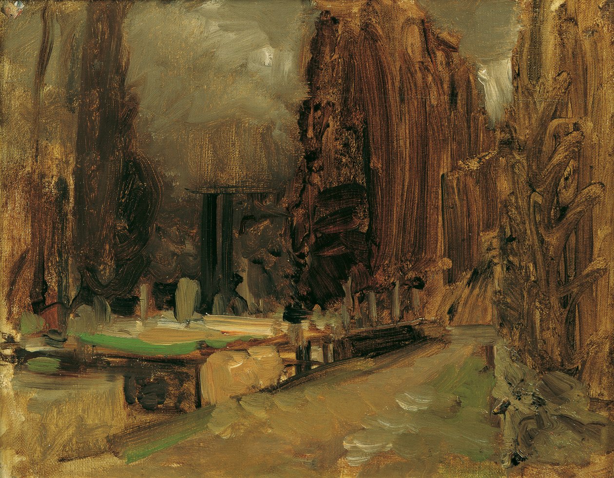 The Cemetery at Gravosa near Ragusa (Study for Pax) by Emil Jakob Schindler