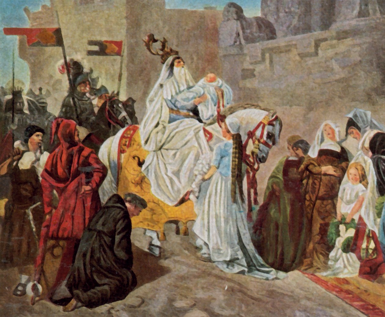 Return of Count Eberhard of Württemberg After the Battle of Döffingen by Emil Johann Lauffer