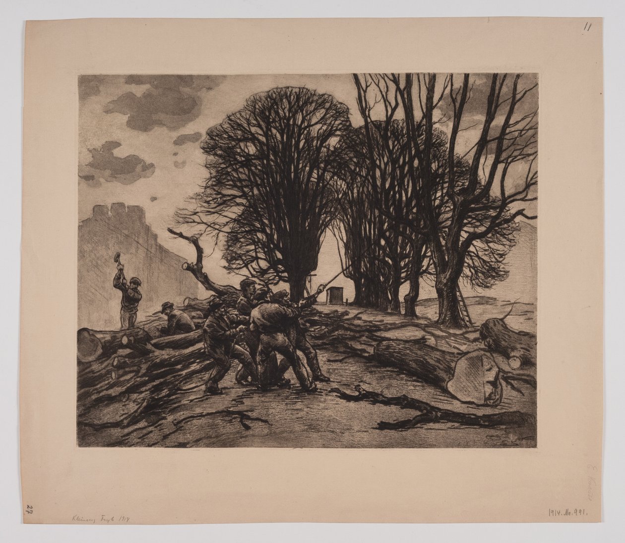 The Trees are Felled on the Rampart by Emil Krause