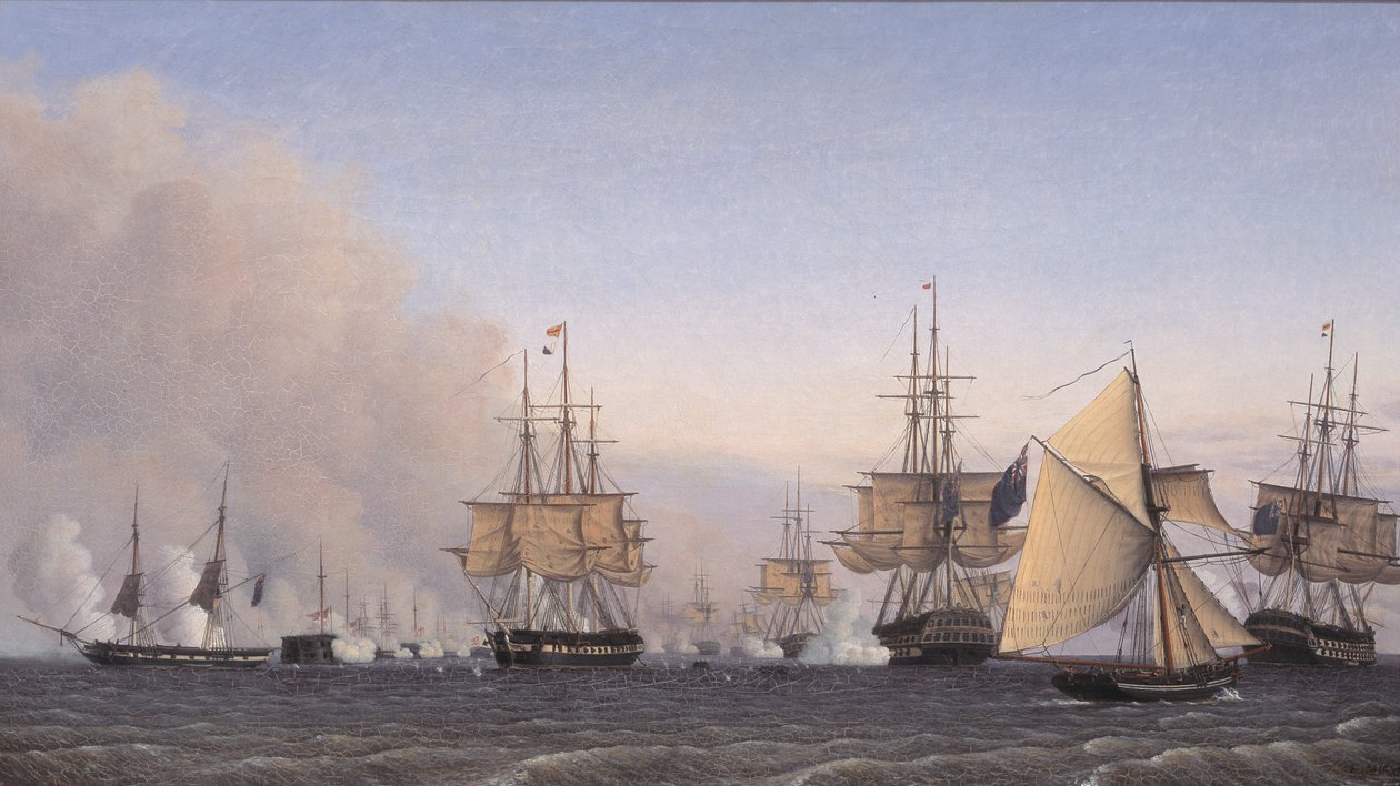 The Battle of Copenhagen, April 2, 1801 by Emil Normann