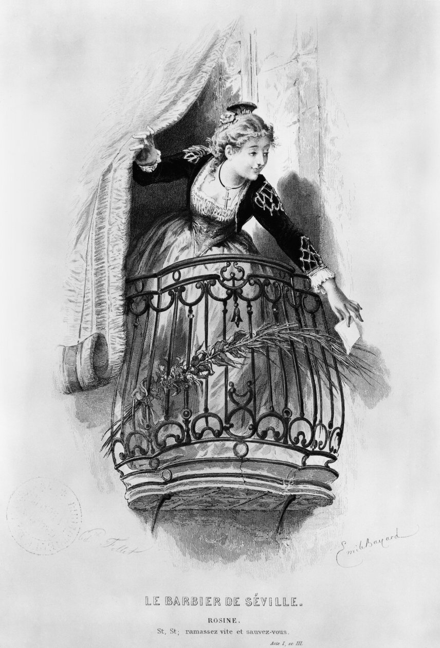 Rosine, illustration from Act I Scene 3 of 