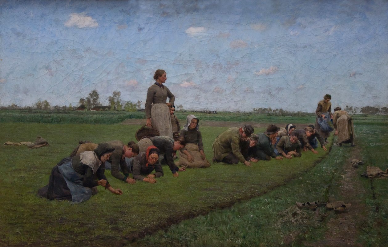 Flax Weeding in Flanders by Emile Claus